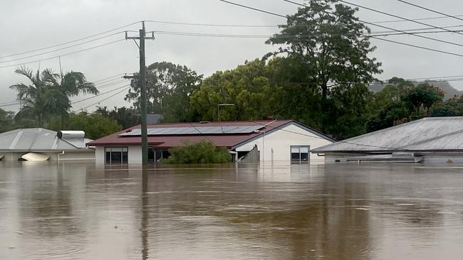 The flood waters in South Lismore, March 2022.