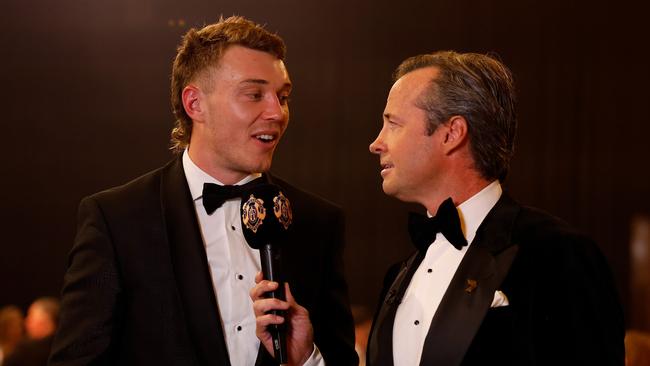 The coverage crossed to Cripps several times throughout the count. (Photo by Dylan Burns/AFL Photos via Getty Images)