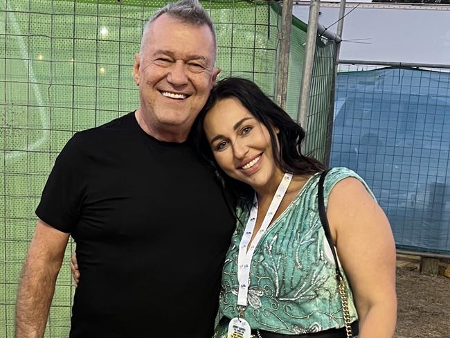 Jimmy Barnes is pictured with daughter