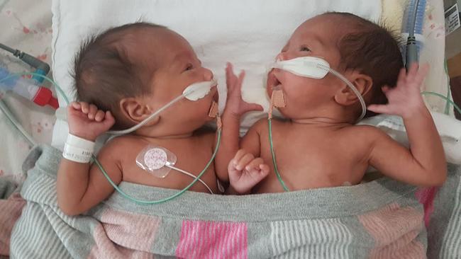 Ann Le is mum of the MoMo twins. Born at just 28 weeks Olivia and Zee weighed just 1 kilogram. Picture: Supplied