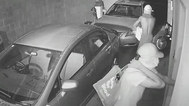 A still from the CCTV footage of the break-in.