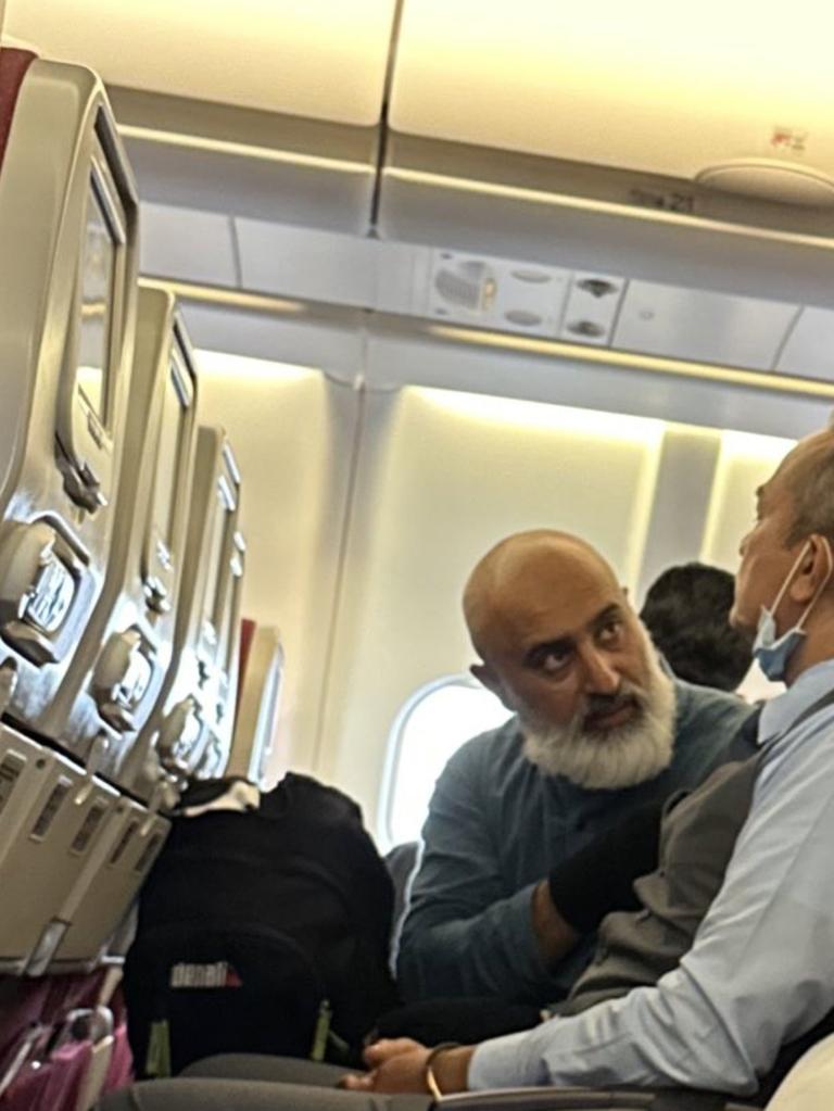 A man forced a plane to return to Sydney Airport after he allegedly caused a disruption on board MH122. Picture: Muhammad Zubair