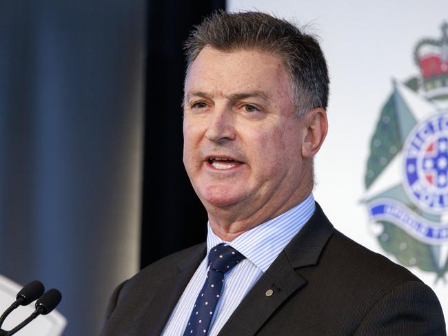 Mr Hill has stepped in until former New Zealand top cop Mike Bush becomes the new chief later this month. Picture: NCA NewsWire / David Geraghty