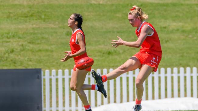 AFLW hopefuls in the Summer Series which resumes in March.