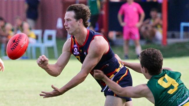 Noosa's Jai Fitzpatrick racks up touches but also loves a tackle. Picture: Craig Slaney Sports Photography.