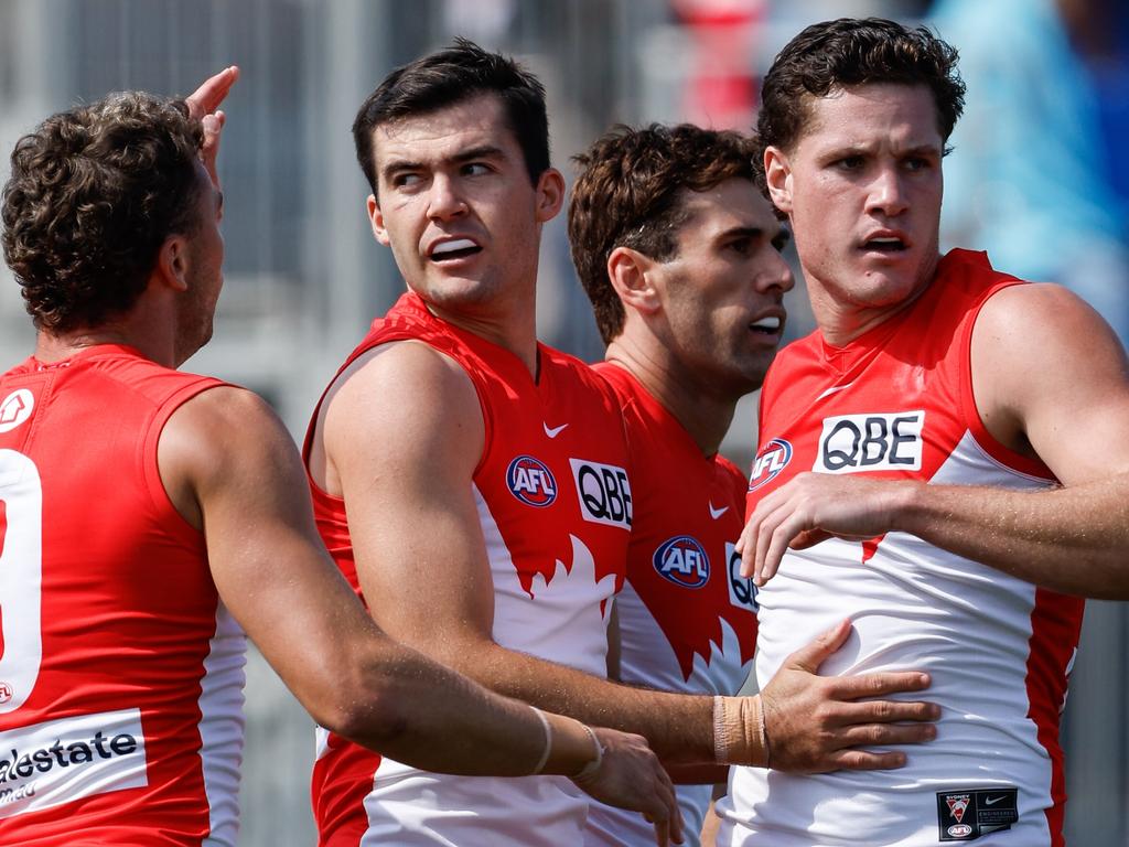 The potential of the Swans’ young list has McDonald dreaming of premiership glory in the years to come. Picture: Dylan Burns/AFL Photos via Getty Images