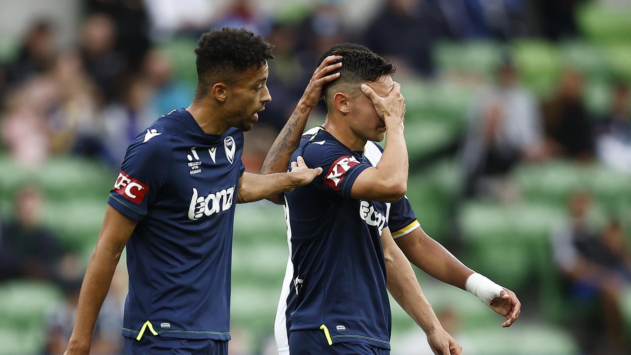 Fernando Romero (right) has parted ways with Melbourne Victory. Picture: Daniel Pockett/Getty Images