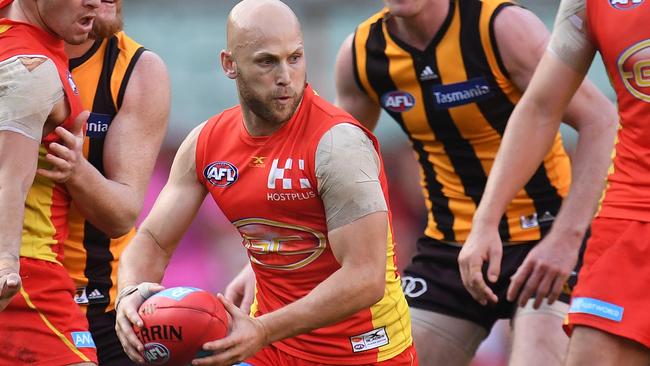 Gary Ablett in action for the Gold Coast Suns.