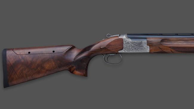 The custom-fitted wooden stock on the prized Miroku shotgun was still intact when it was recovered.