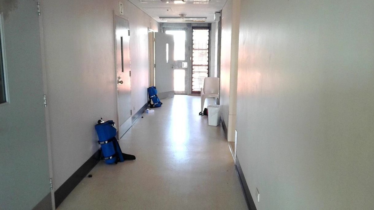 The hallway of Sector 6 in Darwin Correctional Centre.