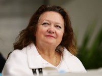 SYDNEY, AUSTRALIA - APRIL 09:  Gina Rinehart attends day seven of the Australian National Swimming Championships at Sydney Olympic Park  Aquatic Centre on April 9, 2015 in Sydney, Australia.  (Photo by Matt King/Getty Images)
