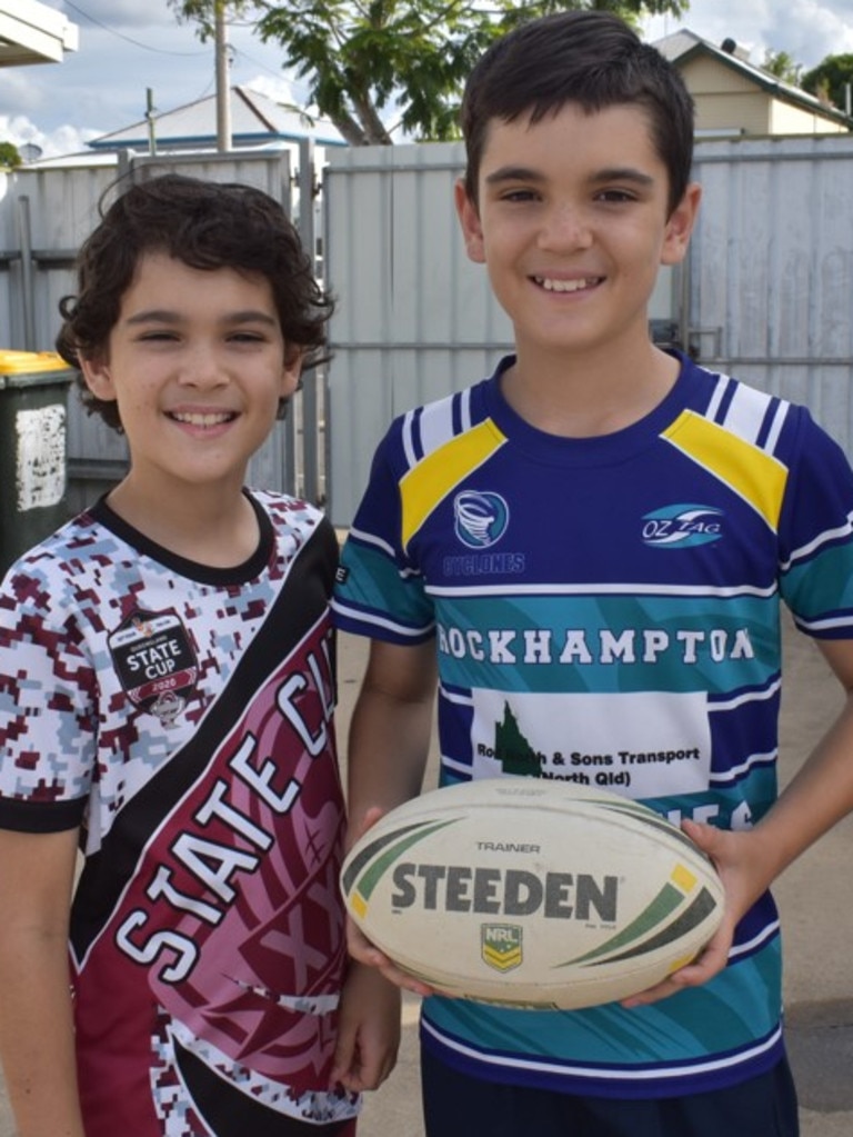 Cruz and Colte Nolan at the CQ Capras home games at Rockhamptonâ&#128;&#153;s Browne Park on March 26, 2022.