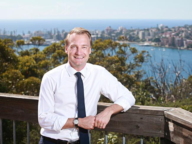 James Griffin with his electorate in the background. Picture: Adam Yip.