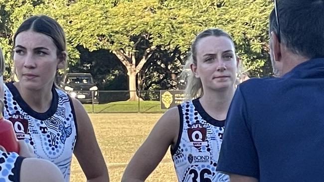 Members of the Tweed Coolangatta under 17 SEQ AFL girls.