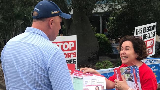 Former Queensland Bar Association president Rebecca Treston – who handed out how-to-vote cards for Labor at the 2019 federal election – has been made a Supreme Court judge. Picture: Twitter