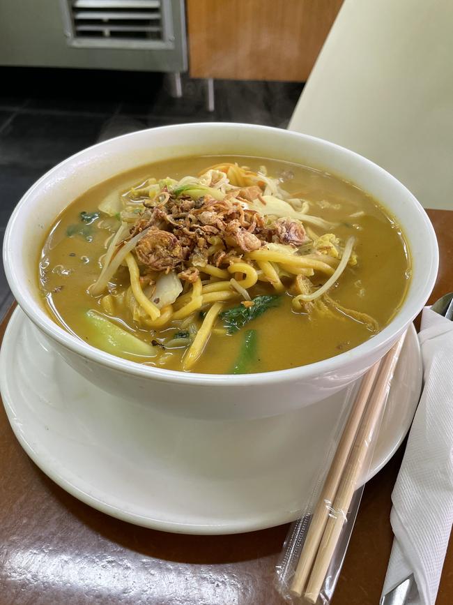 Chicken Laksa at the Jin Yang Noodle Bar, Mitchell St, Bendigo. Picture: Julieanne Strachan