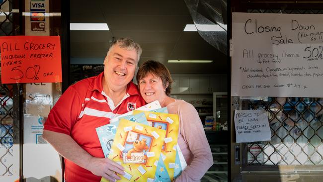 Col and Narelle Wiblen get ready to shut the doors on the Armidale Street General Store after 23 years.