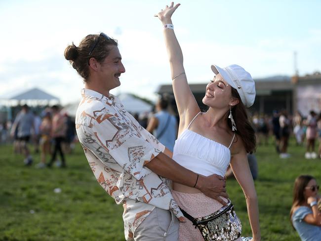 The Grass Is Greener music festival at the Cairns Showgrounds. Oliver Jones and Jessica Bagley. PICTURE: STEWART MCLEAN