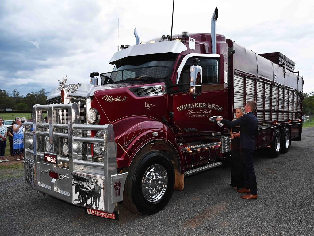 Burnett State High school formal car photos. Picture: Patrick Woods.