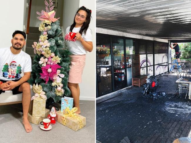 ‘Unfortunate incident’: Gold Coast cafe reopens after arson attack