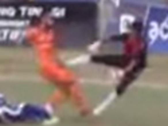 Footballer dies after horror tackle