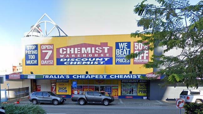 Chemist Warehouse Townsville is the last store operating in the former Dimmeys Arcade Building. It could soon relocate. Picture: Google Maps.