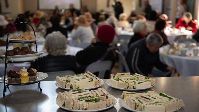 Lunch for the needy at the Exodus Foundation’s free restaurant in Ashfield.