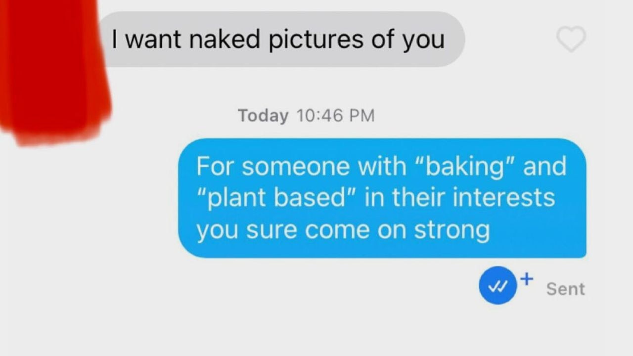 When someone shows you what they’re looking for, believe them. Picture: Instagram/@tindernightmares