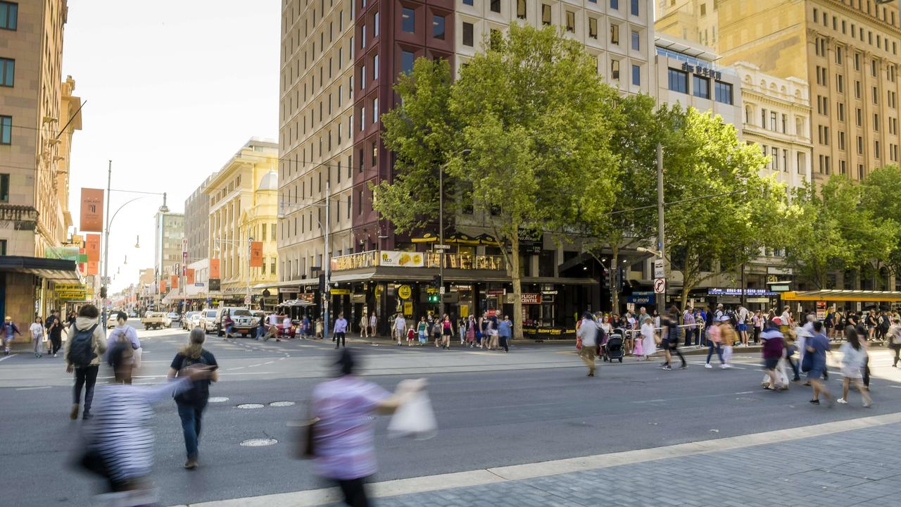 More than 100 security cameras are keeping a constant watchful eye on people across parts of the Adelaide CBD, King William St and Hindley St. Picture: Roy Van Der Vegt