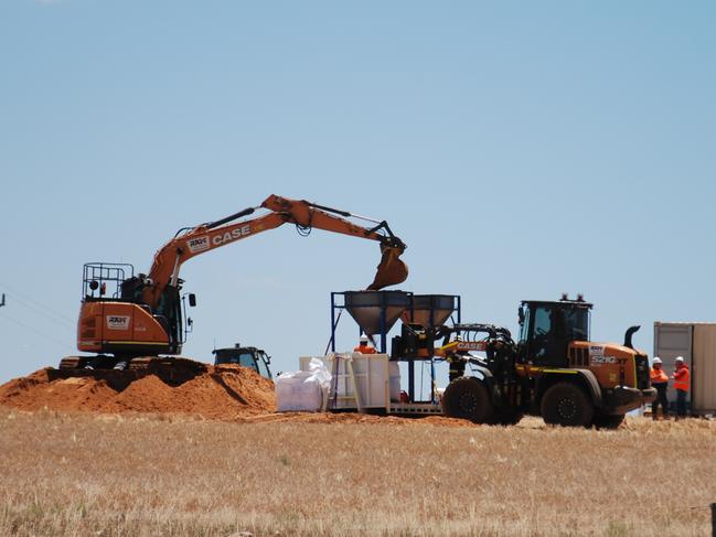 The Bulka Bags are filled for Cowirra. Picture: Dylan Hogarth