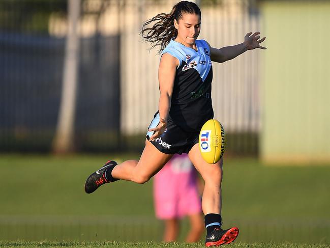 Dom Carbone is ready for a big 2021-22 NTFL season with Buffettes after missing out in the AFLW Draft. Picture: Felicity Elliott/AFLNT Media