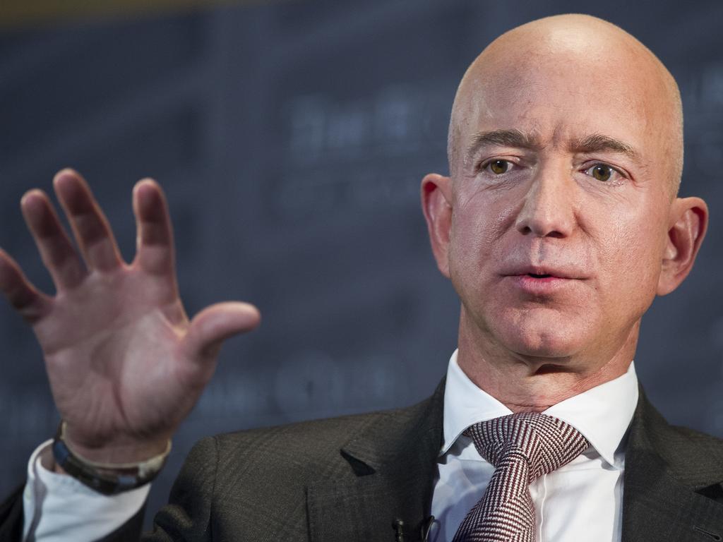 Jeff Bezos, Amazon founder and CEO, is in the middle of divorce proceedings with his ex-wife MacKenzie. Picture: AP Photo/Cliff Owen, File