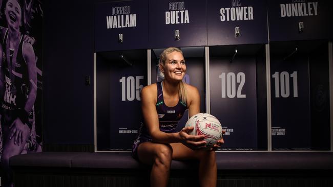 HOLD FOR SUNDAY MAIL. Queensland Firebirds player Gretel Bueta plays her 100th Super Netball game on Sunday. Picture: Zak Simmonds