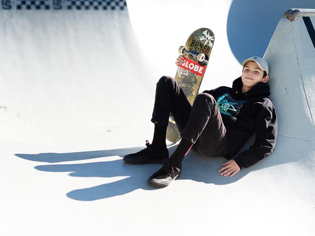 Still waiting: Pro inner west skater Dylan Donnini wants to see a regional skate facility built at Callan Park. AAP Image/Monique Harmer.