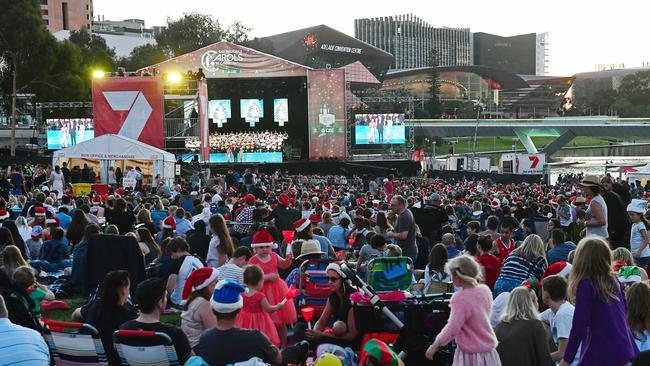 Carols by Candlelight Event in Elder Park in 2017.