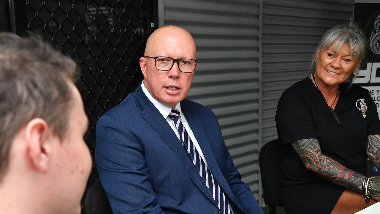 Opposition Leader Peter Dutton has faced criticism for attending a ‘fundraising dinner’ in Sydney as the ex-Tropical Cyclone approached the coast. Picture: NewsWire / John Gass