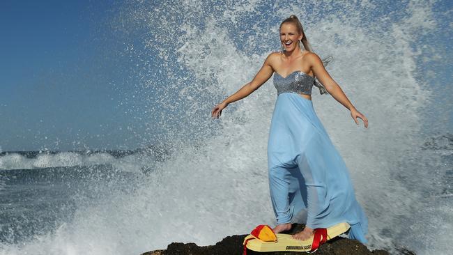 Britt Brymer from Palm Beach is a competitor in the Summer Surf Girl Competition. Picture: Glenn Hampson