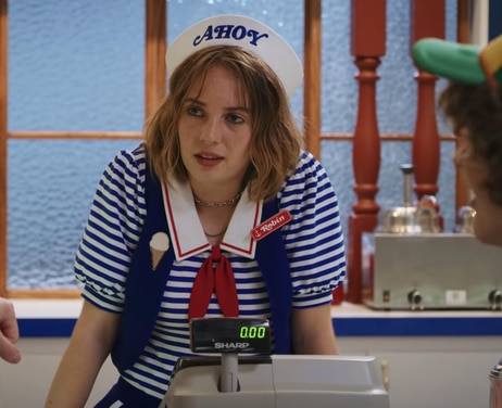 Hawke reportedly earned $250,000 per episode during Stranger Things Season 3, so it’s plausible that her salary falls within the range of $500,000 to $1 million. Picture: Supplied