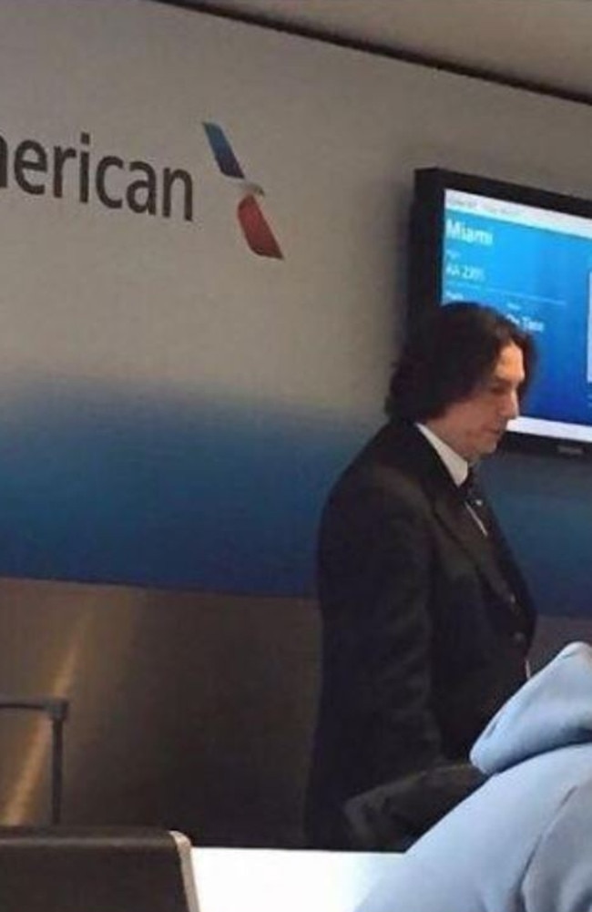Did you know that Snape words for American Airlines? Well now you do. Picture: Imgur