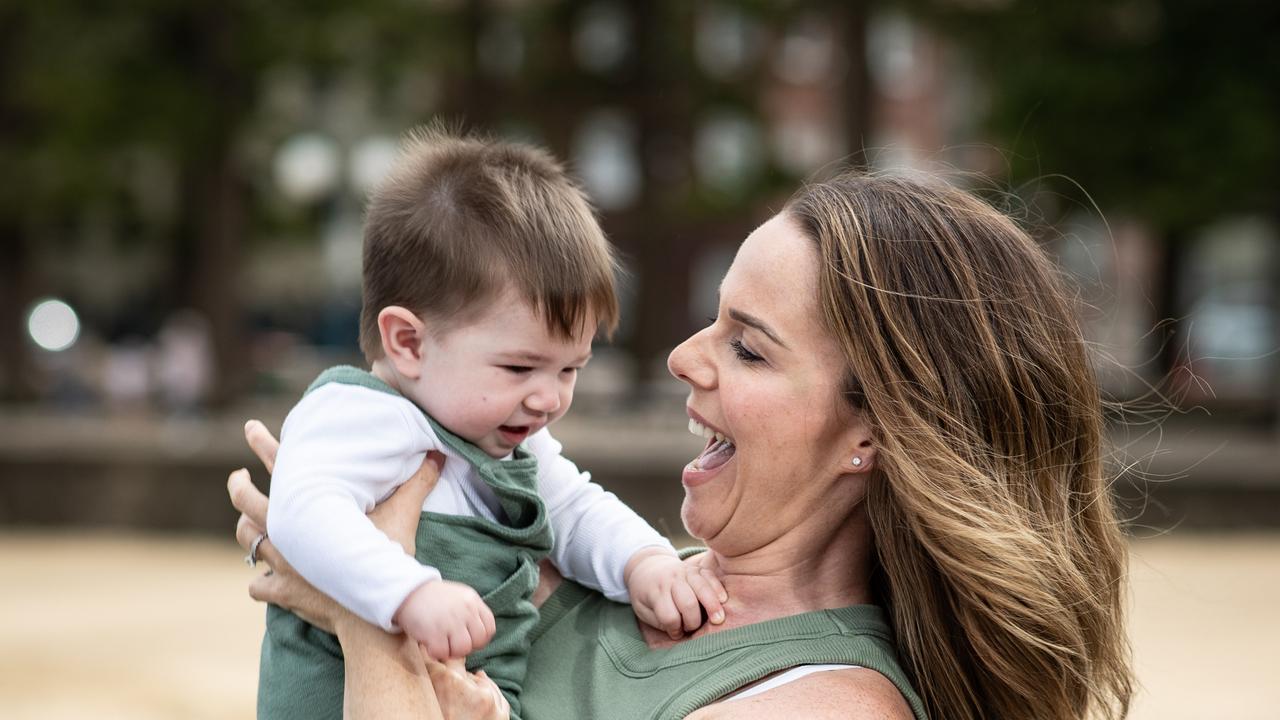 Dionne Woo started micronised progesterone treatment after three miscarriages which resulted in a successful pregnancy and birth to son Reiss. Picture: Julian Andrews