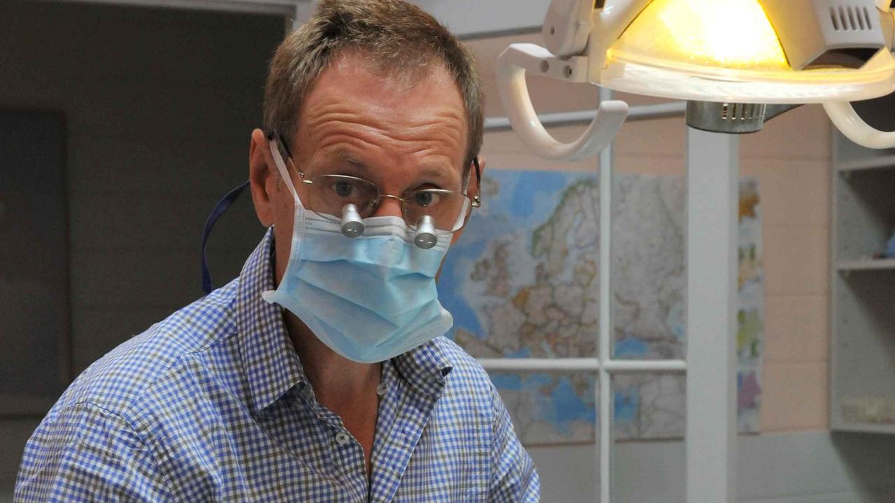 Dentist Dr Brendan White will return to limited services next week with more protection in place.