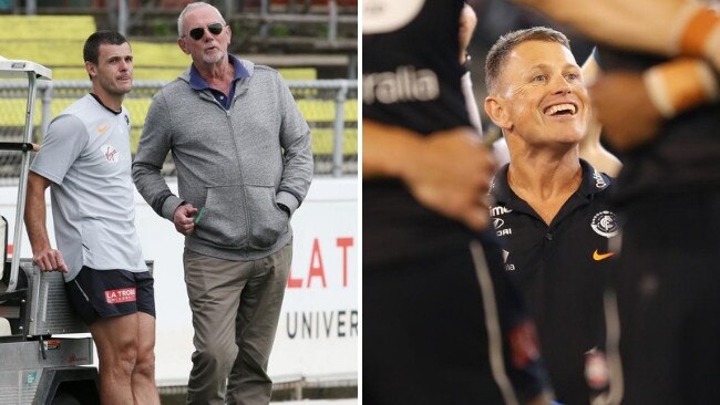 Robert Walls and Brendon Bolton have formed an unlikely alliance at Carlton.