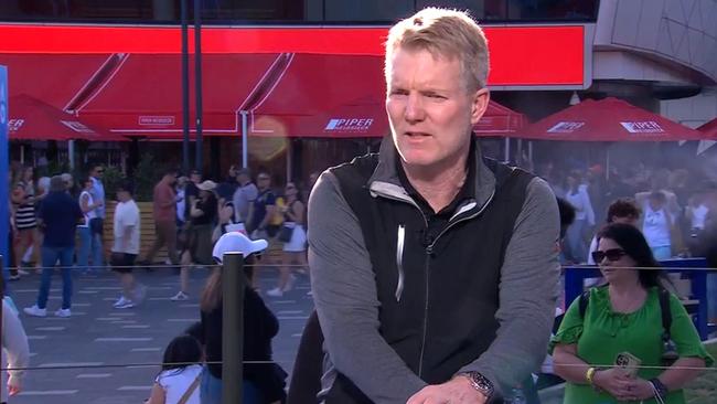 Jim Courier was all class. Photo: Channel 9.