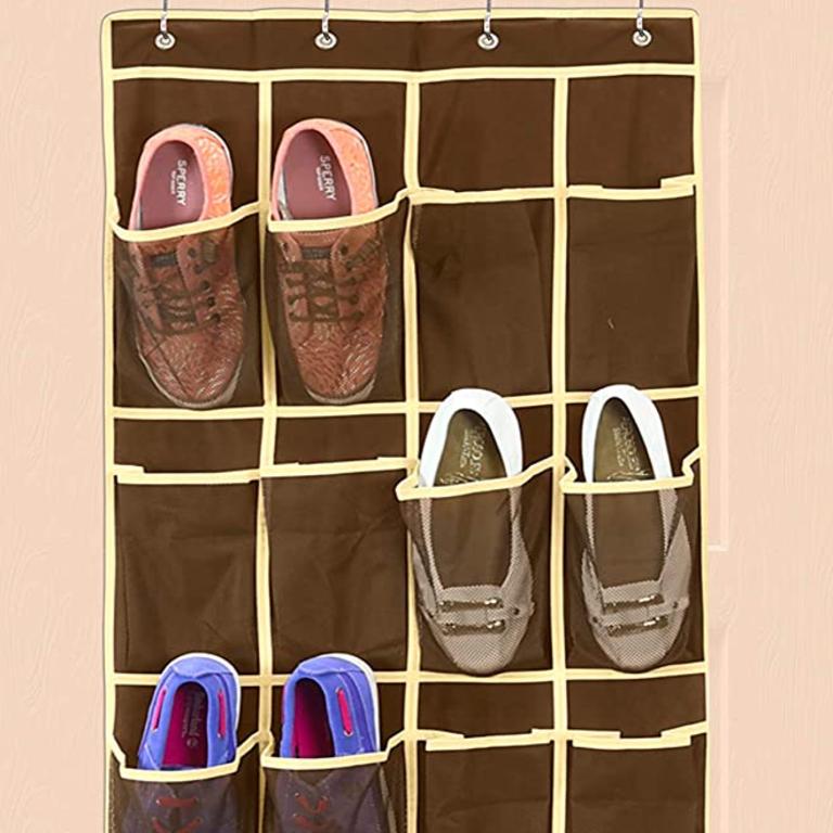 MISSLO 3 Tier Extra Long Shoe Rack for Closet and Entryway Adjustable Metal Shoe  Shelf Storage Organizer Holds 24 Pairs of Men Sneakers, Silver 