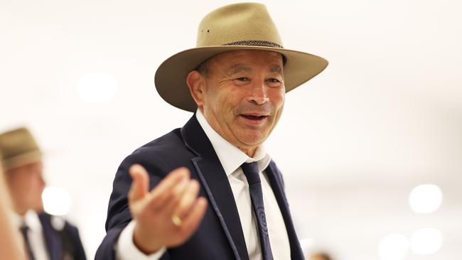 Wallabies head coach Eddie Jones went on the attack at Sydney airport. Picture: Mark Metcalfe/Getty Images