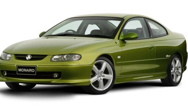 Green machine: Holden revived the Monaro two-door concept in 2001.