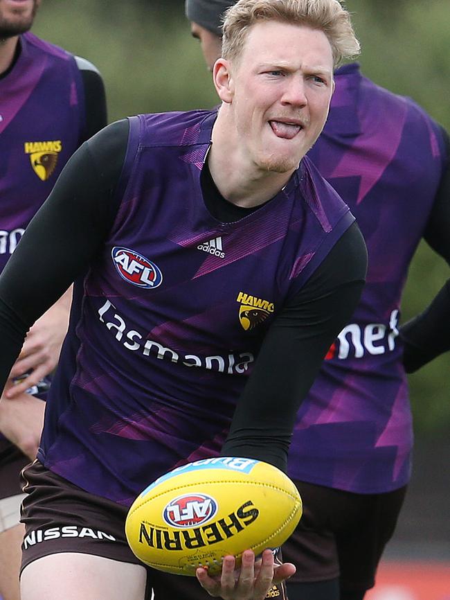 James Sicily is set for a big year at the Hawks. Picture: Michael Klein