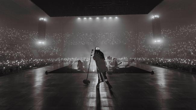 Billie Eilish on the opening night of her Australian tour at the Brisbane Entertainment Centre. Picture: Henry Wu