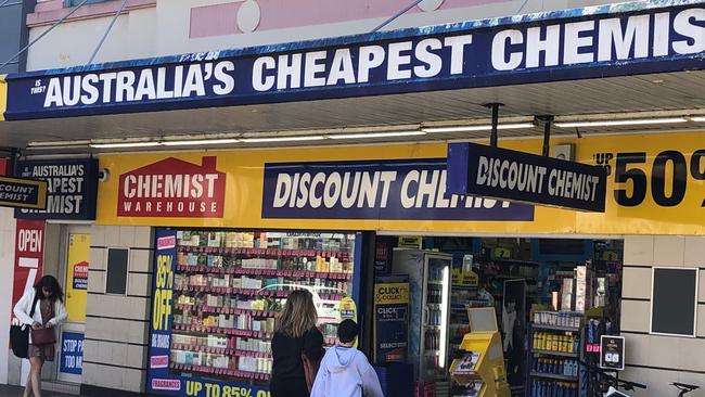 The current Chemist Warehouse premises on The Corso at Manly. Picture: Jim O'Rourke