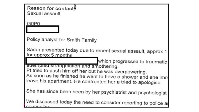 Sarah reported the rape to Family Planning with her mum’s support.